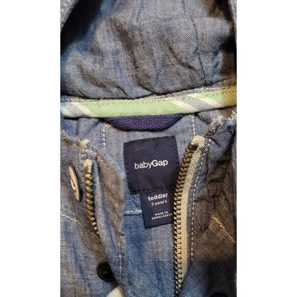 Gap Toddler Pull Over Denim  Jacket 3t - Picture 4 of 4